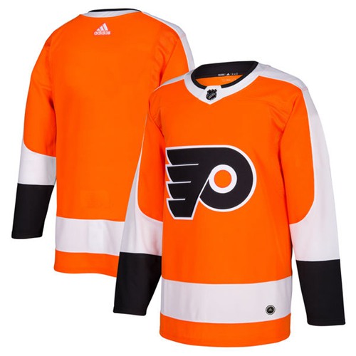 Adidas Flyers Blank Orange Home Authentic Stitched NHL Jersey - Click Image to Close